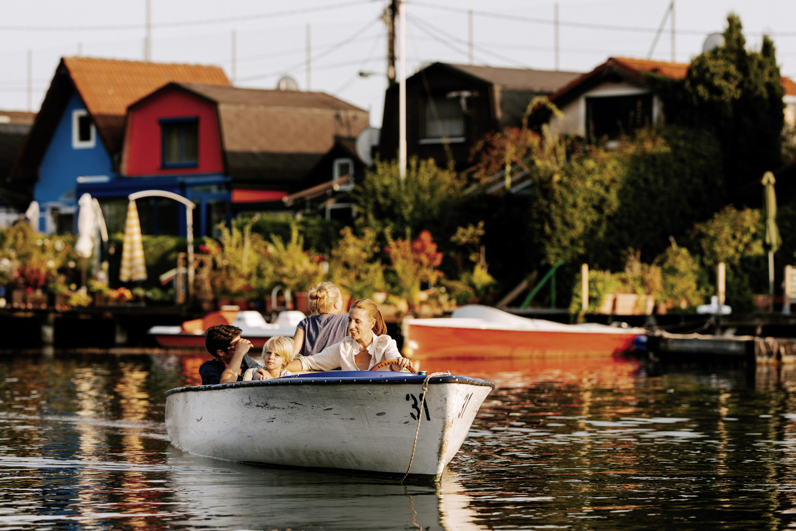 Bootfahren auf der Alten Donau mit der ganzen Familie