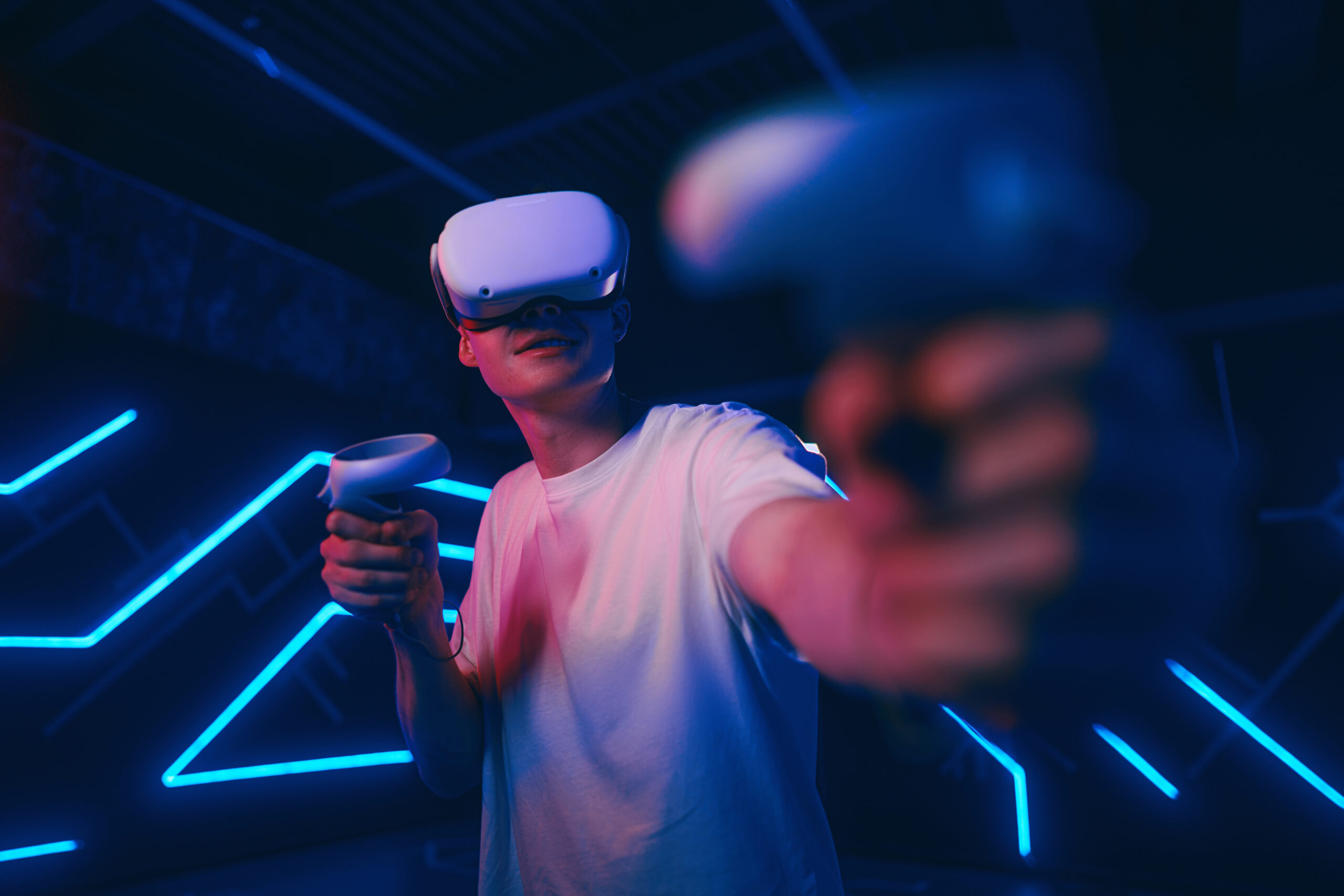 Spieler in VR Escape Room