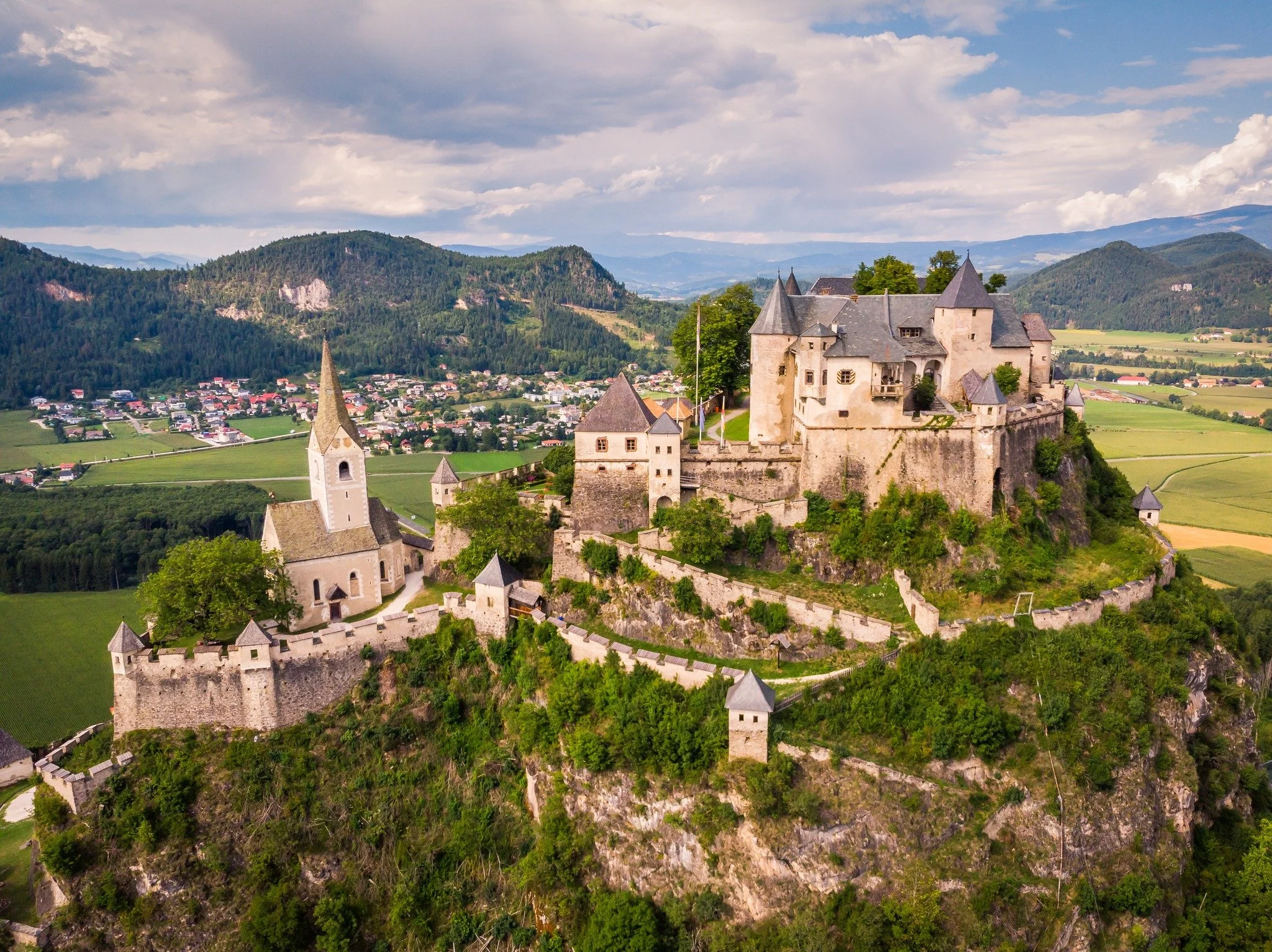 Vogelblick auf Burg Hochosterwitz